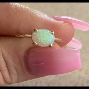 18k gold vermeil sterling silver Ethiopian opal